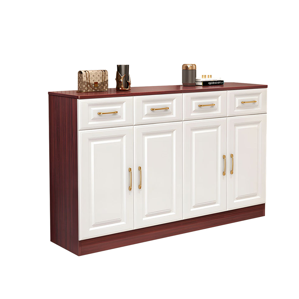 Sleek Contemporary Wooden Entryway Shoe Cabinet For Hallways And Living Rooms With Adjustable Shelves CWG-2162