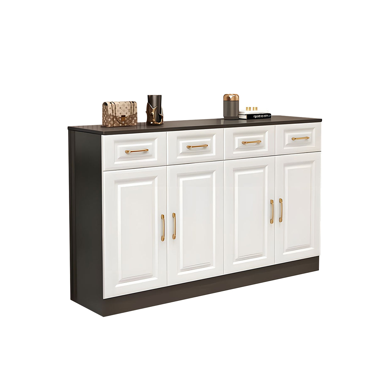 Sleek Contemporary Wooden Entryway Shoe Cabinet For Hallways And Living Rooms With Adjustable Shelves CWG-2162