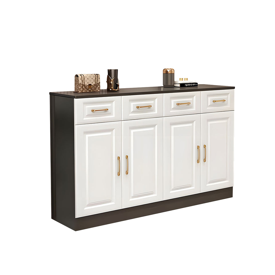 Sleek Contemporary Wooden Entryway Shoe Cabinet For Hallways And Living Rooms With Adjustable Shelves CWG-2162