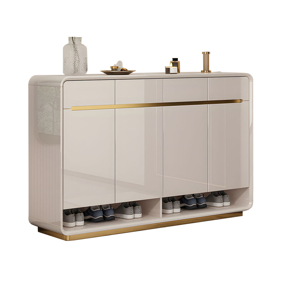 Luxury High-End Shoe Cabinet With Spacious Storage – Modern Glossy Lacquered Entryway Organizer CWG-2160