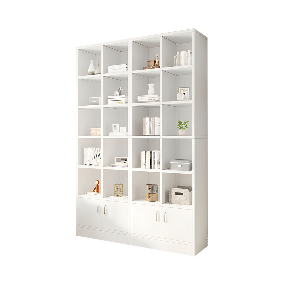 Spacious Floor-to-Ceiling Wooden Bookcase – Multi-Layer Dustproof Storage Cabinet for Home with Deep Shelves CWG-2178