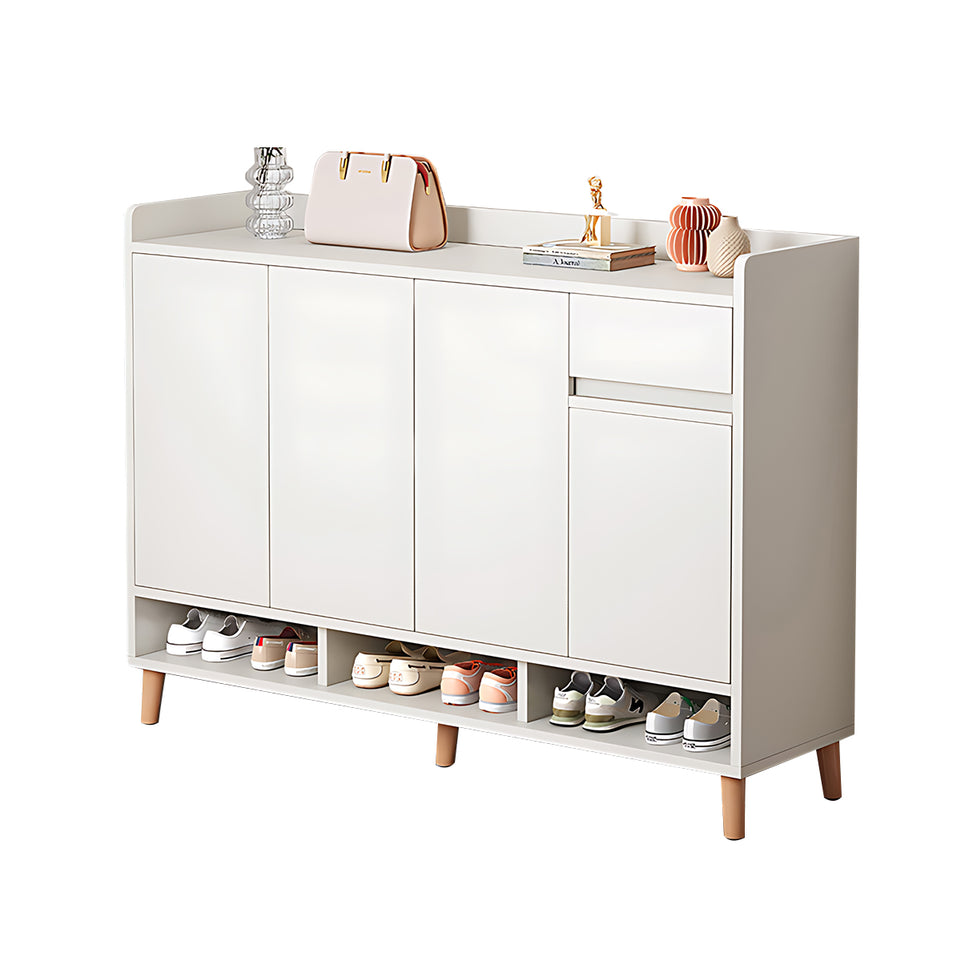 Premium Solid Wood Entryway Shoe Cabinet With Spacious Storage, Adjustable Shelves And Soft-Close Press Doors For Modern Homes CWG-02266