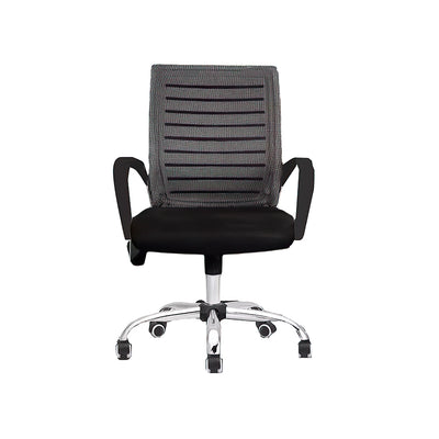 Ergonomic Computer Chair Mesh Mid Back Workstation Classic Black Chair Timeless Style and Comfort BGY-1031