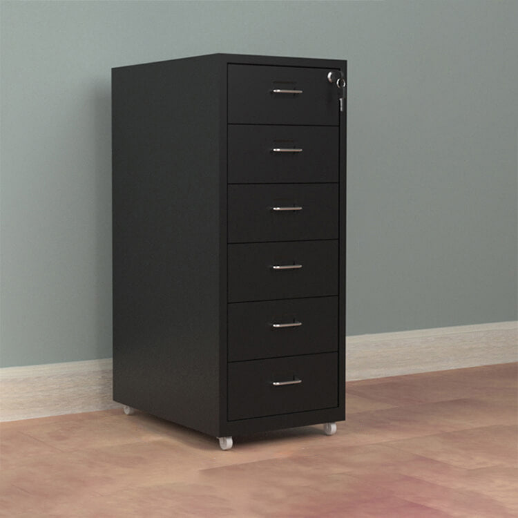 Grey Modern Metal Office Cabinet with Lockable Drawers for Files and Storage WJG-725-15（Sale Event）