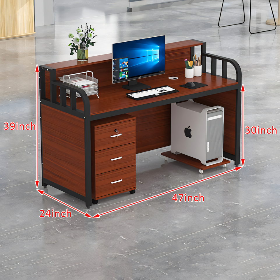 Modern Single Desk with Partition - Ideal for Offices and Workstations BGZ-020