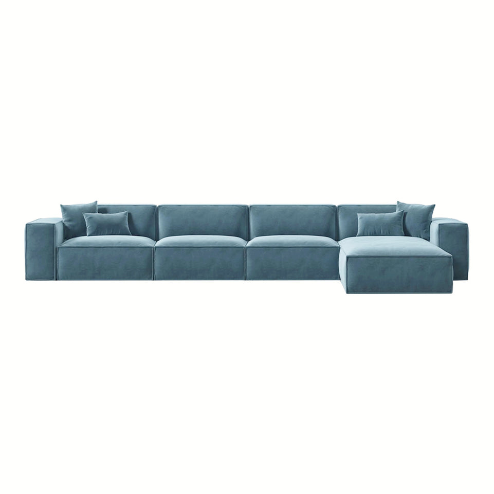 Italian Minimalist Lint Block Sofa Chaise Lounge BSF-2006