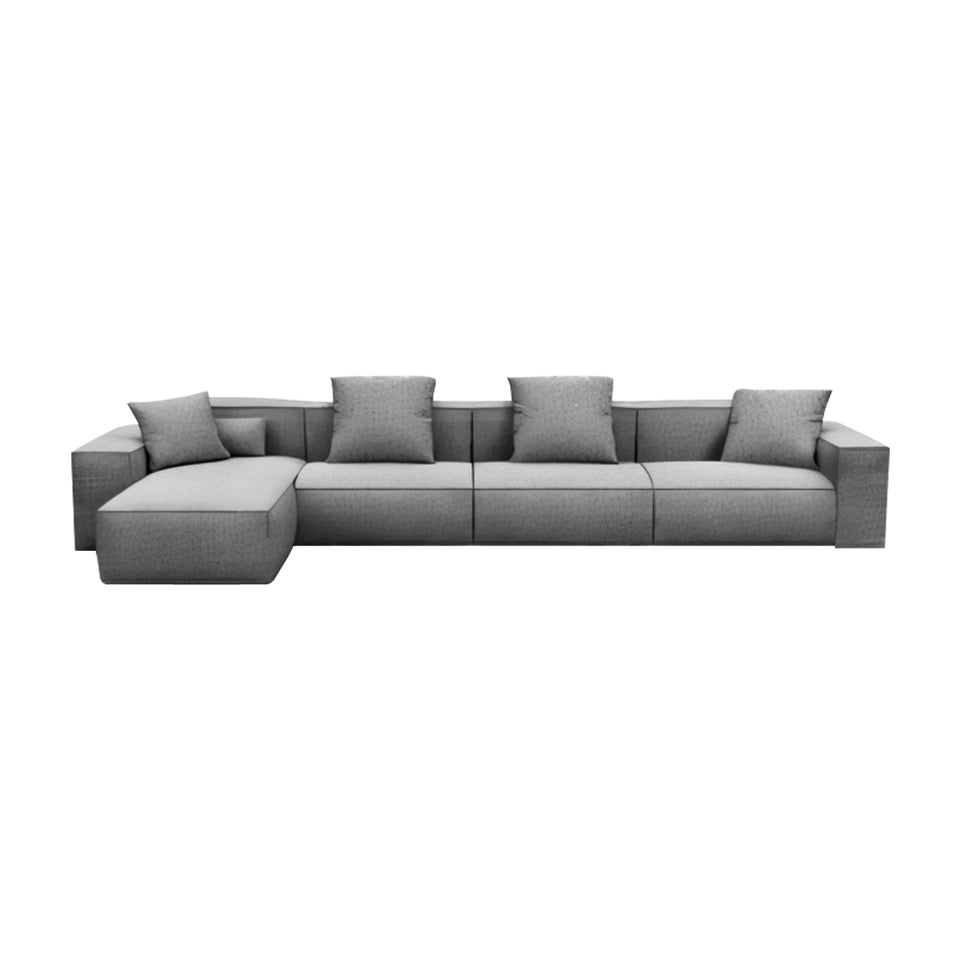 Italian Minimalist Lint Block Sofa Chaise Lounge BSF-2006