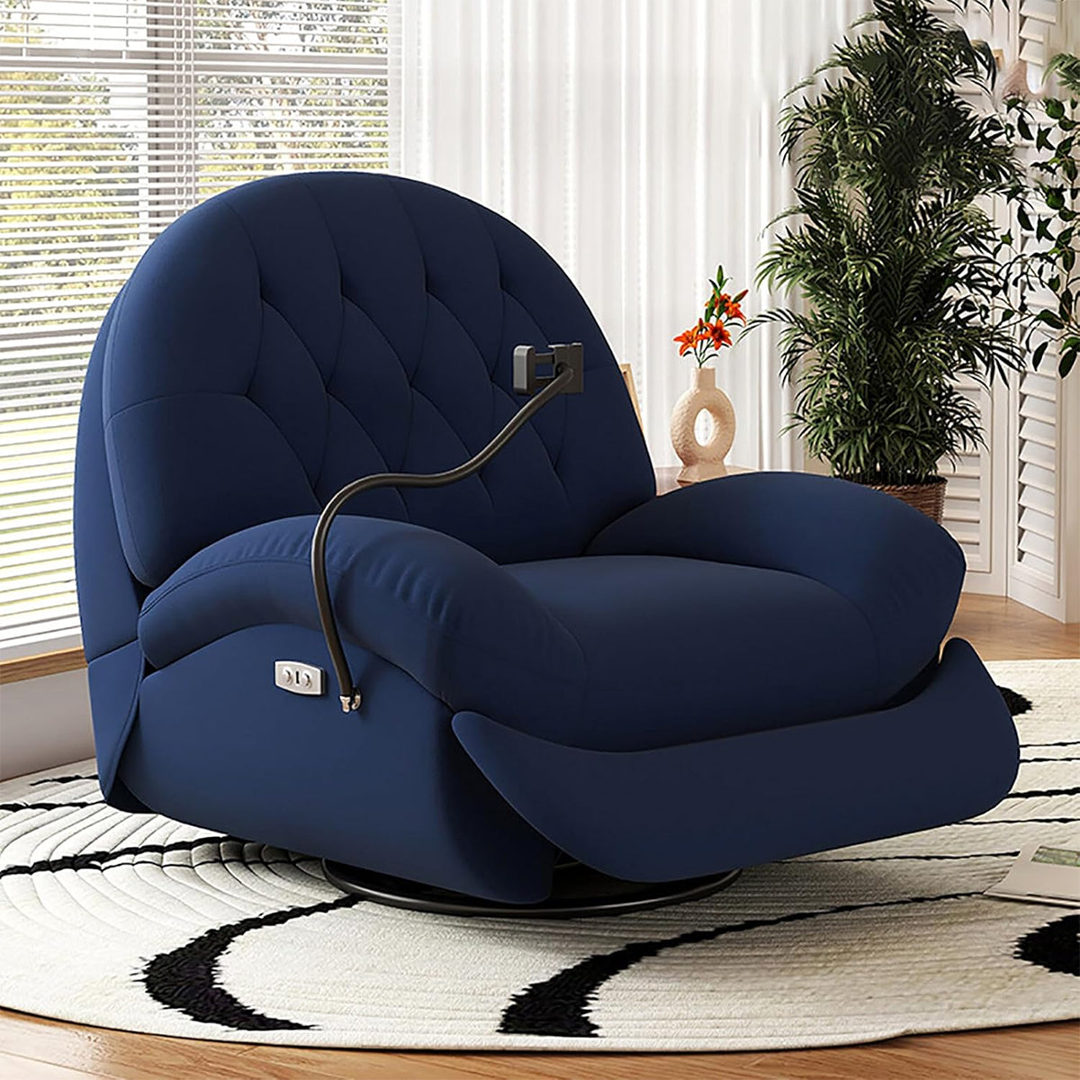 Multi-Functional Semi-Circular Backrest Recliner Sofa with Phone Holder DDSF-2010