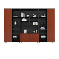 Rectangular Wooden File Cabinet with Open Storage Compartments WJG-745