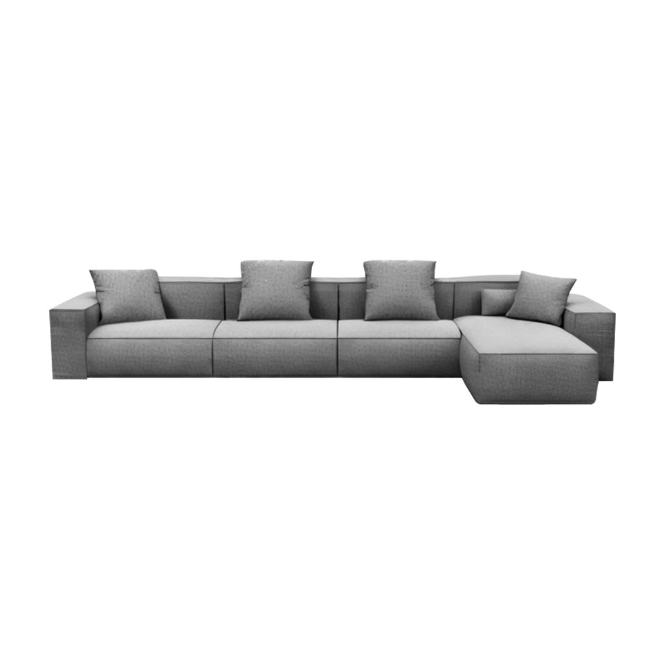 Italian Minimalist Lint Block Sofa Chaise Lounge BSF-2006