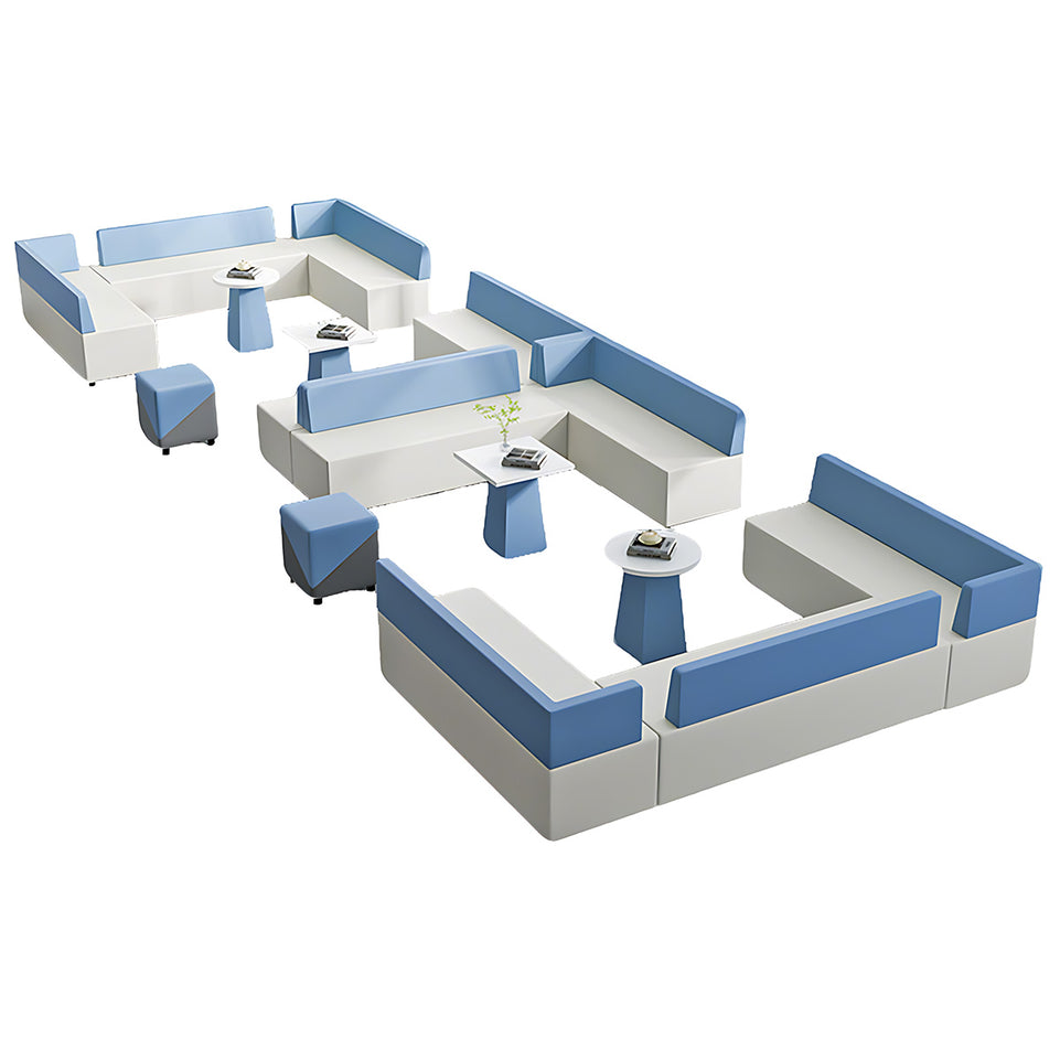 Modern Scratch-Resistant Corner Sofa with Solid Wood Frame for Office Reception and Lounge Areas JDZH-2081