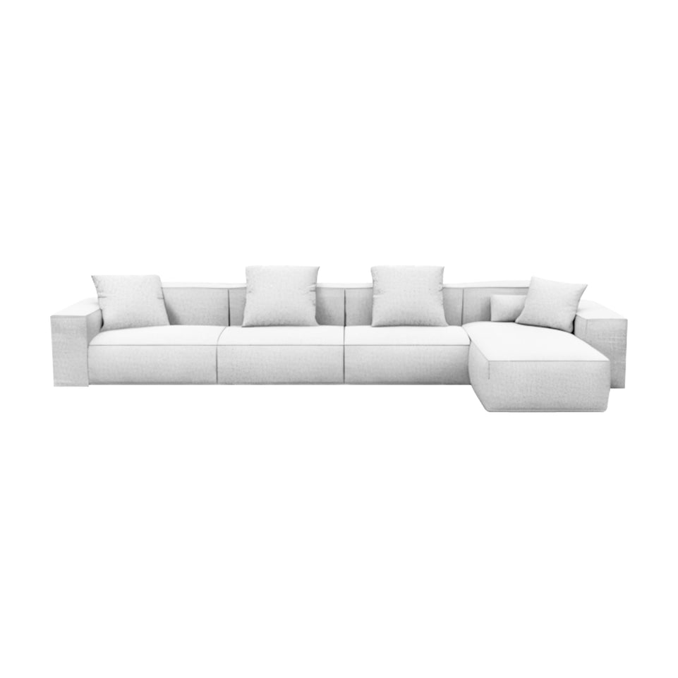 Italian Minimalist Lint Block Sofa Chaise Lounge BSF-2006