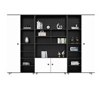 Rectangular Wooden File Cabinet with Open Storage Compartments WJG-745