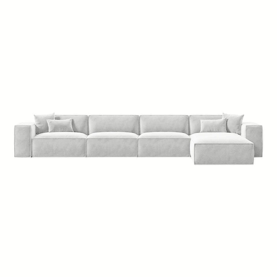 Italian Minimalist Lint Block Sofa Chaise Lounge BSF-2006