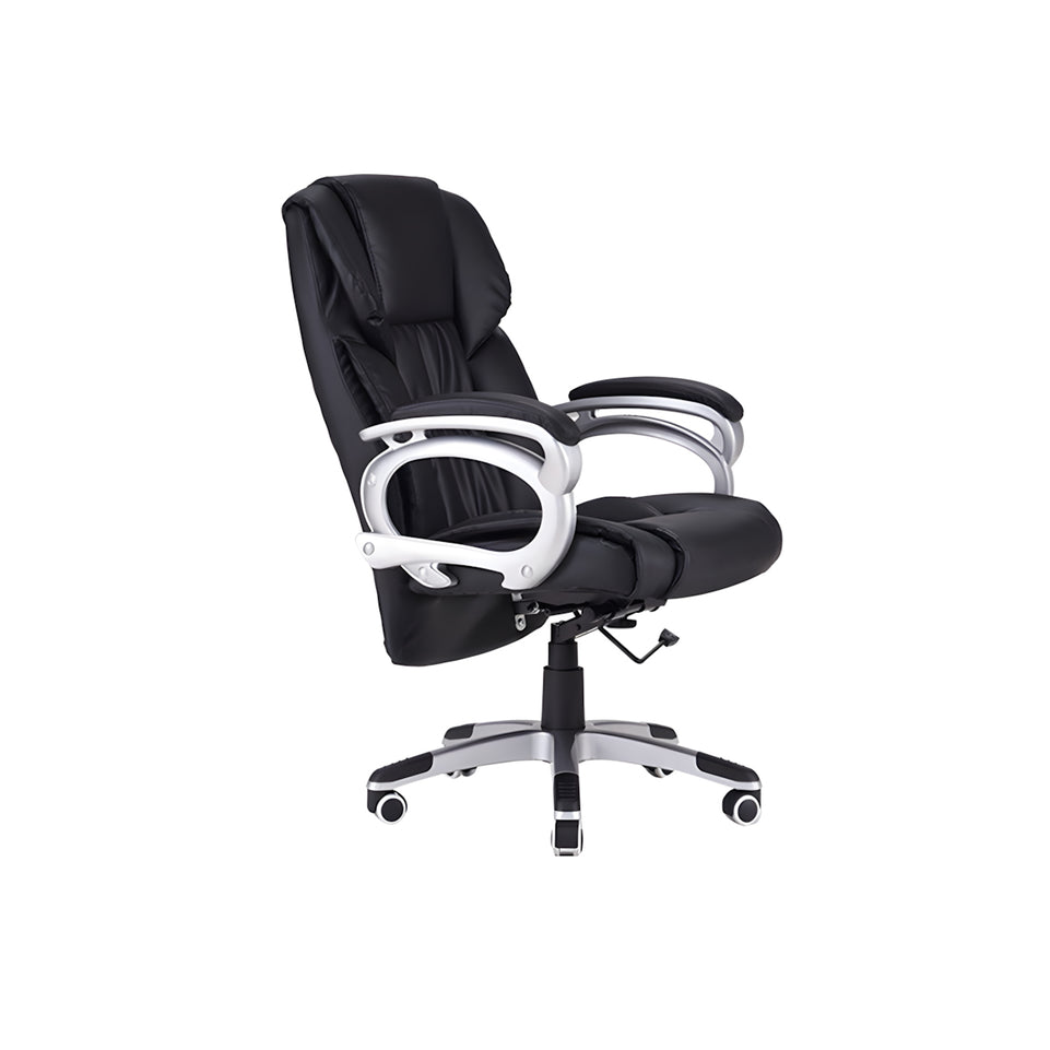 Modern Minimalist Executive Office Desk and Chair Combination with Cabinet LBZ-10158