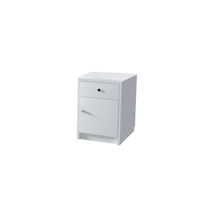 Modern Minimalist Reception Desk for Company Office or Salon with Lockable Drawer and Cabinet JDT-10110