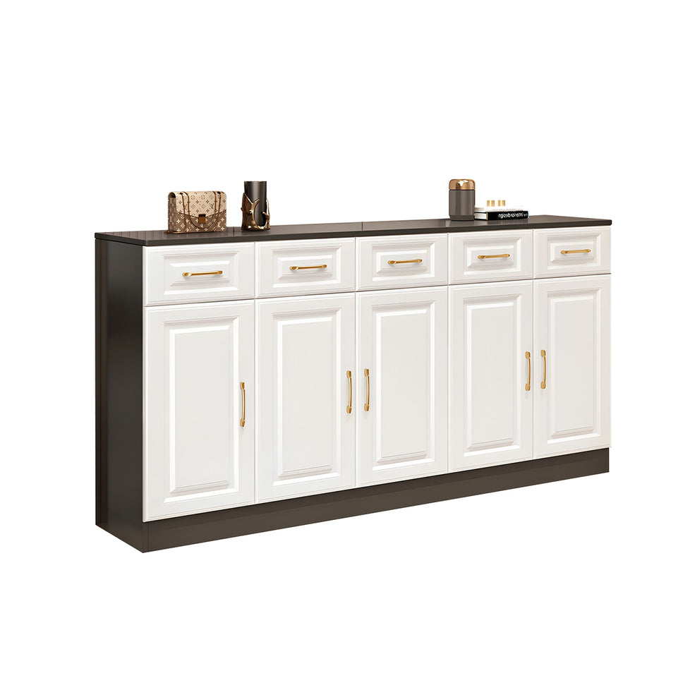 Sleek Contemporary Wooden Entryway Shoe Cabinet For Hallways And Living Rooms With Adjustable Shelves CWG-2162