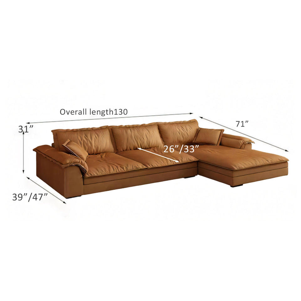 Italian Simple Sofa Multi Person Brown Recliner BSF-2001