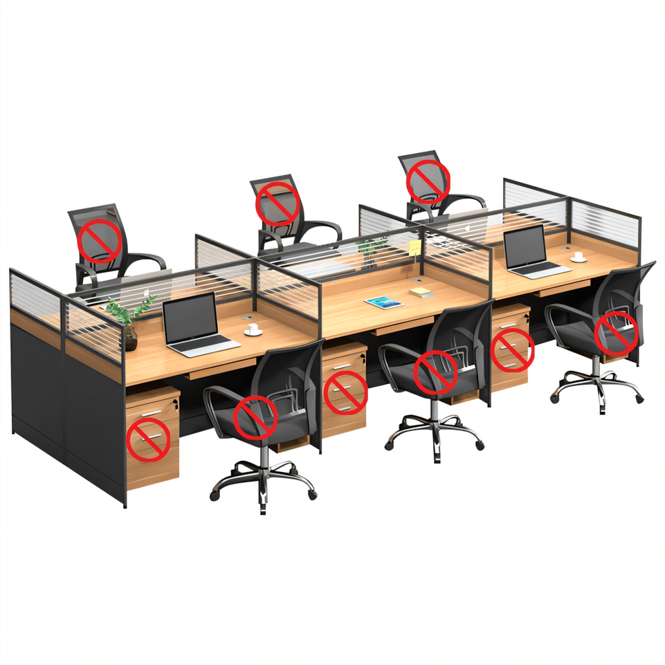 Modern Office Furniture Set with Partitioned Desks BGZ-229