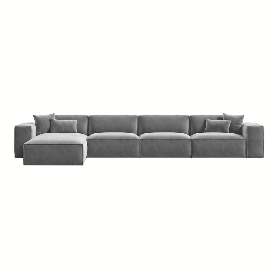 Italian Minimalist Lint Block Sofa Chaise Lounge BSF-2006