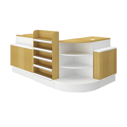 Retail Reception Desk 24-94 in Wide with Lockable & File Drawers for Retail