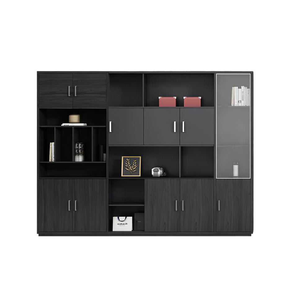 Modern L-Shaped Executive Desk with Drawers and Cabinet LBZ-2091