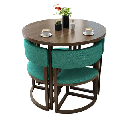 4-Seater Reception 31" Table and Chair Set with Space-Saving Design JDZH-2021