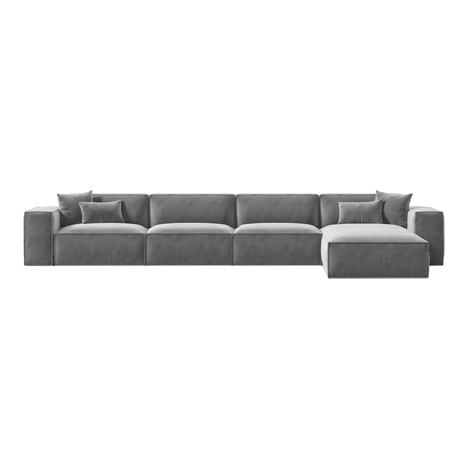 Italian Minimalist Lint Block Modular Sofa Chaise Lounge BSF-2006