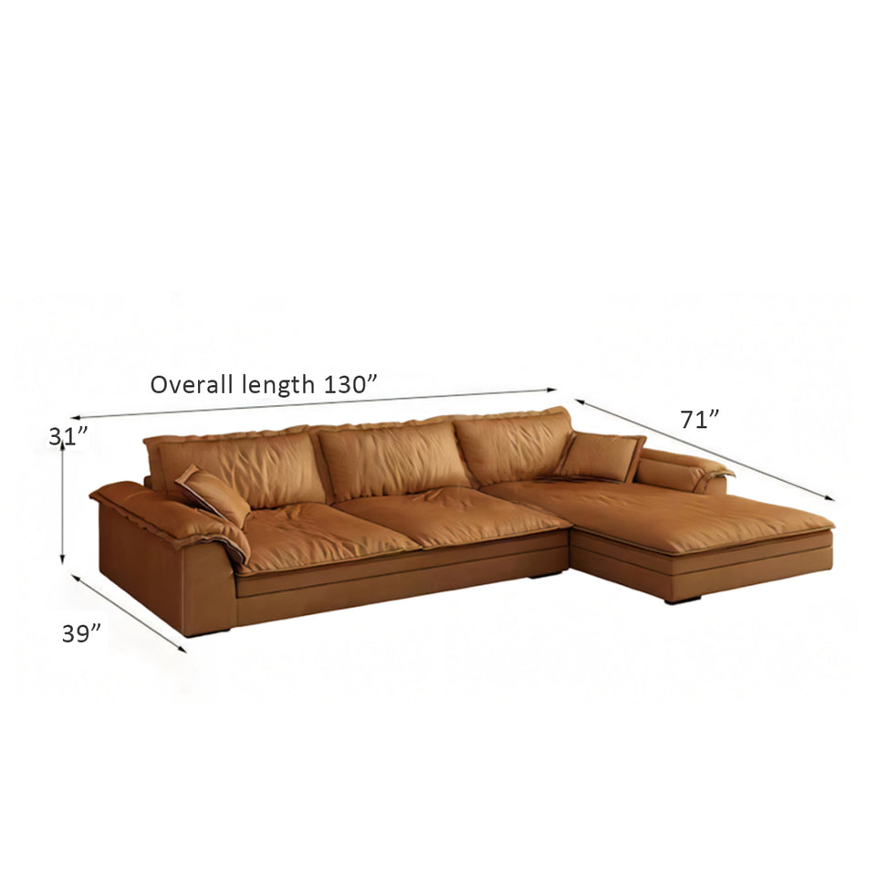 Italian Simple Sofa Multi Person Brown Recliner BSF-2001