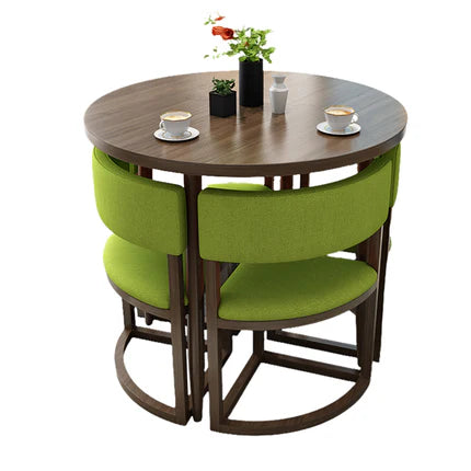 4-Seater Reception 31" Table and Chair Set with Space-Saving Design JDZH-2021