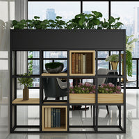 Multi-Functional Iron Frame Divider Storage Shelf for Offices & Living Room CWG-2053