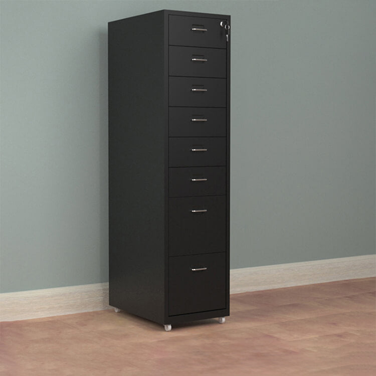 Grey Modern Metal Office Cabinet with Lockable Drawers for Files and Storage WJG-725-15（Sale Event）