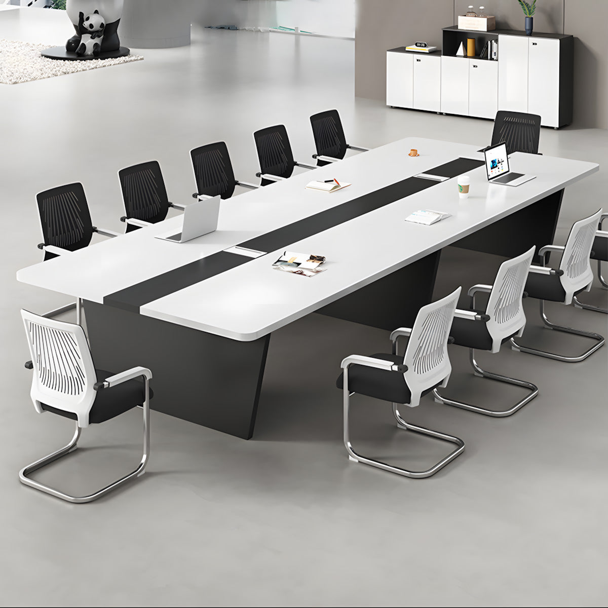 Modern Rectangular Conference Table with Cable Management Box for Office HYZ-7182（In Stock）