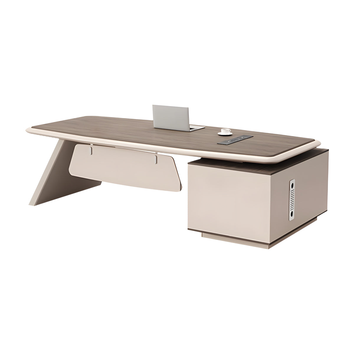 Modern L-Shaped Executive Desk with Side Storage for General Manager LBZ-2284