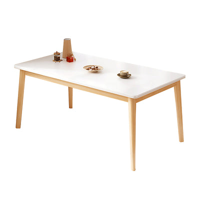 Nordic Minimalist Rectangular Solid Wood Dining Table CZ-020-W（West Coast）