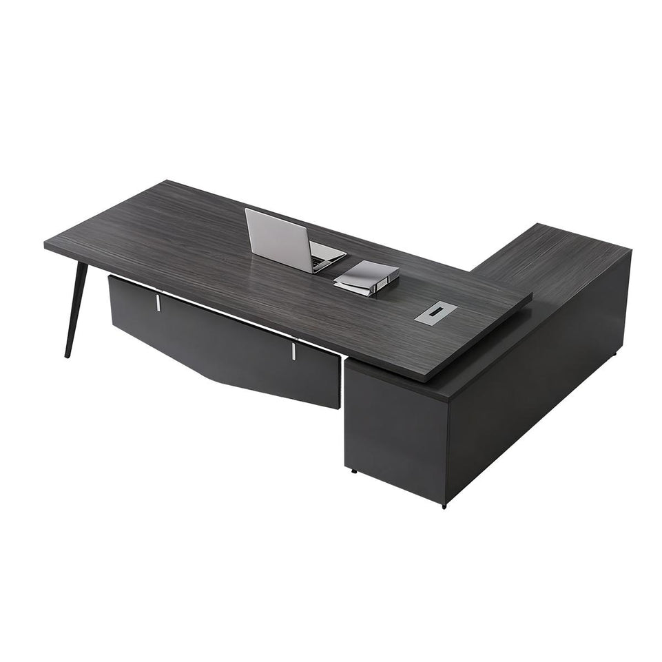 Simple modern office desk and chair Upscale Office Desk LBZ-10109