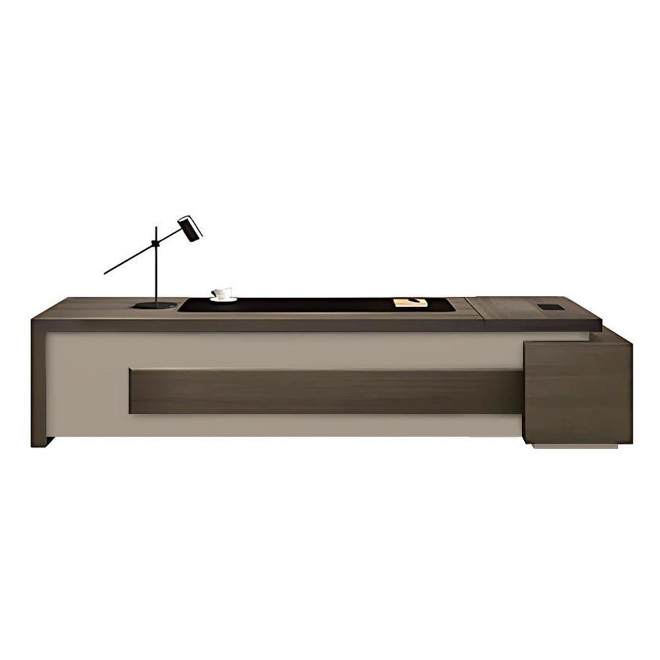 Refined Modern Executive Desk With Secure Storage And Cable Management LBZ-2175