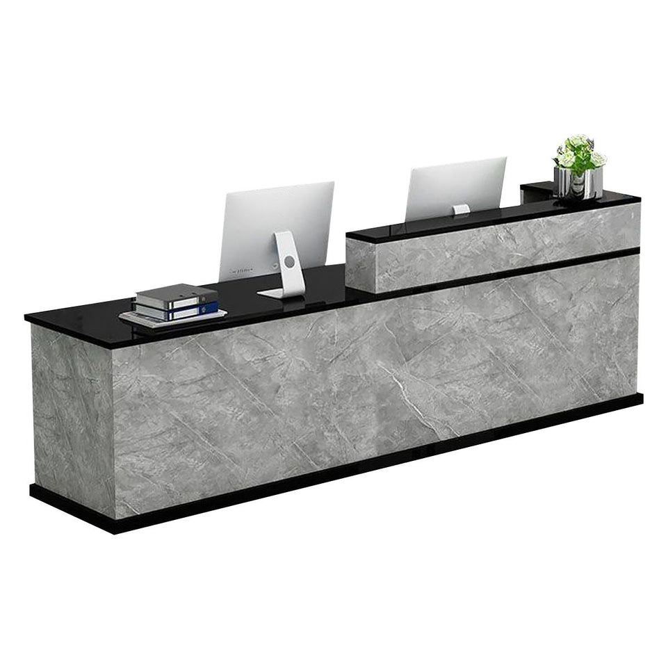 Corner Straight Stylish Reception Desk with Keyboard Tray and Drawers for Offices and Hotel Lobbies JDT-712（Sale Event）