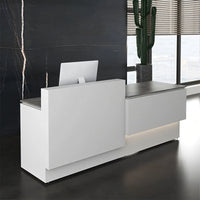 Compact Straight Reception Counter with Cabinet and Drawers for Shop JDT-10123