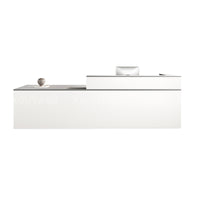 Minimalist Office Reception Desk with Keyboard Tray and Drawer JDT-2216