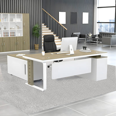 Office simple modern Calm Boss Desk and chair combination single seat manager desk LBZ-1095