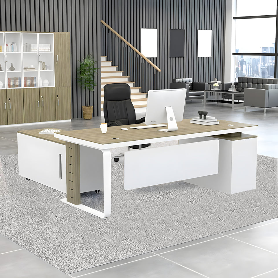 Office simple modern Calm Boss Desk and chair combination single seat manager desk LBZ-1095
