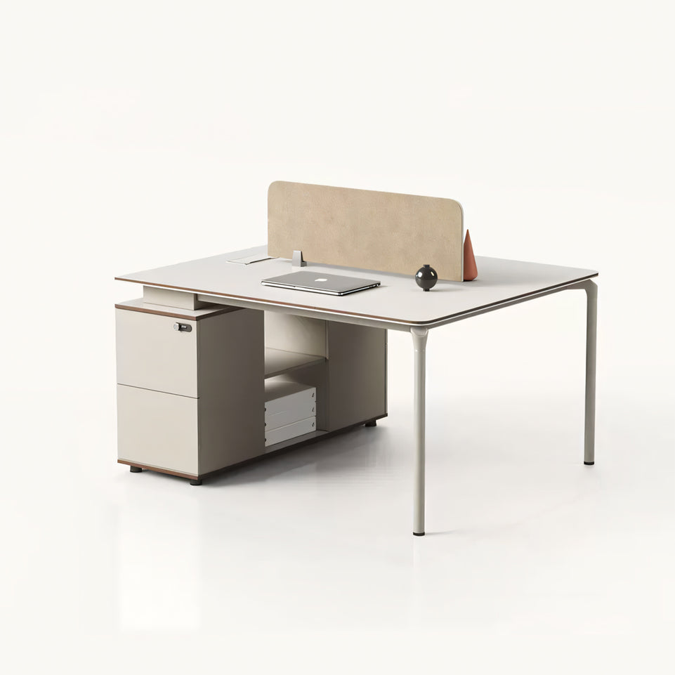 Creative staff desk simple modern workstation staff office white company table YGZ-1021