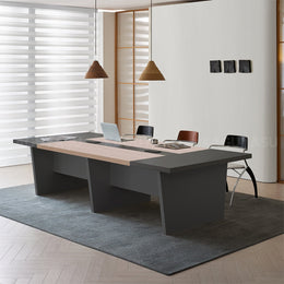 Stylish and Premium Spacious Conference Table with Two-Tone Design HYZ-2038（In Stock）