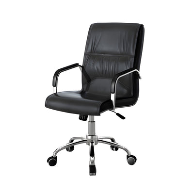Comfortable Leather Office Chair with Cushioned Armrests BGY-K022