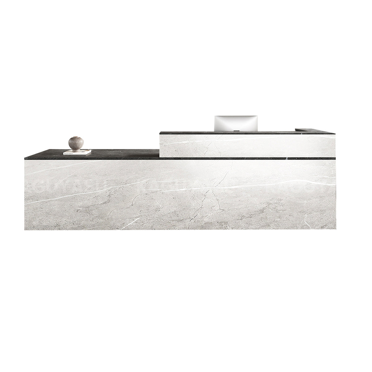 Minimalist Office Reception Desk with Keyboard Tray and Drawer JDT-2216