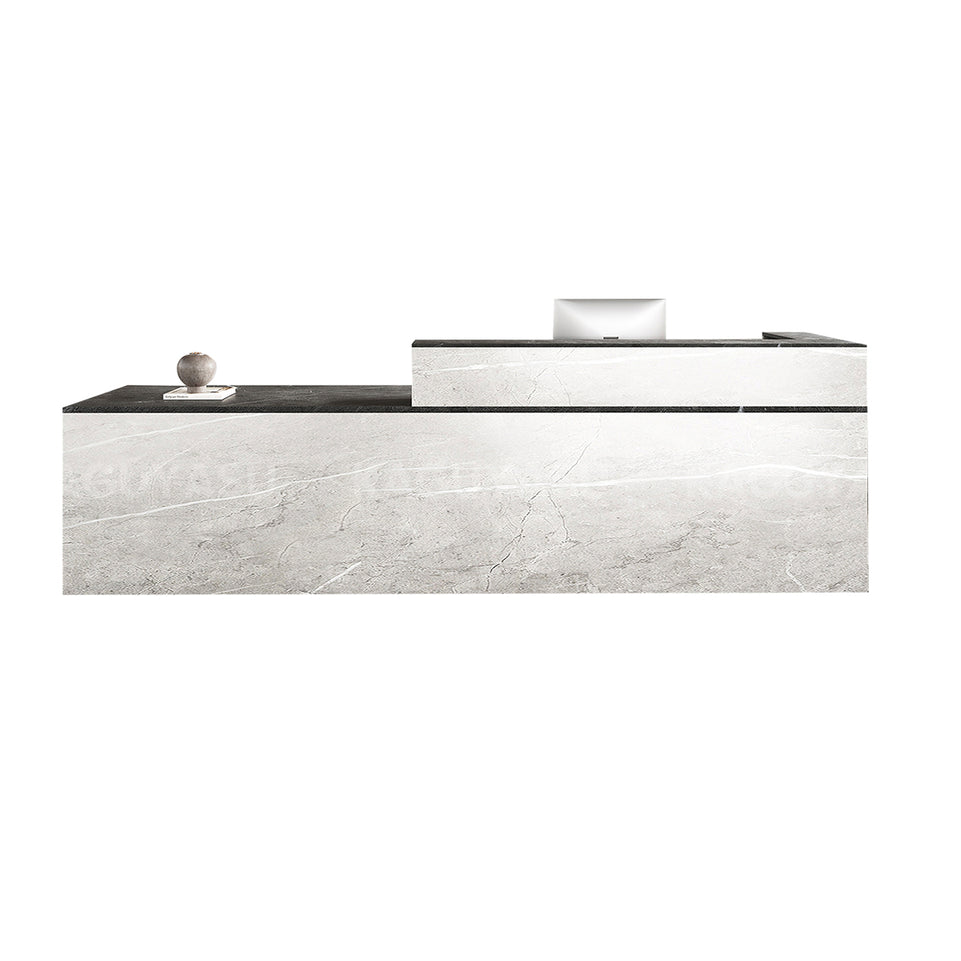 Minimalist Office Reception Desk with Keyboard Tray and Drawer JDT-2216