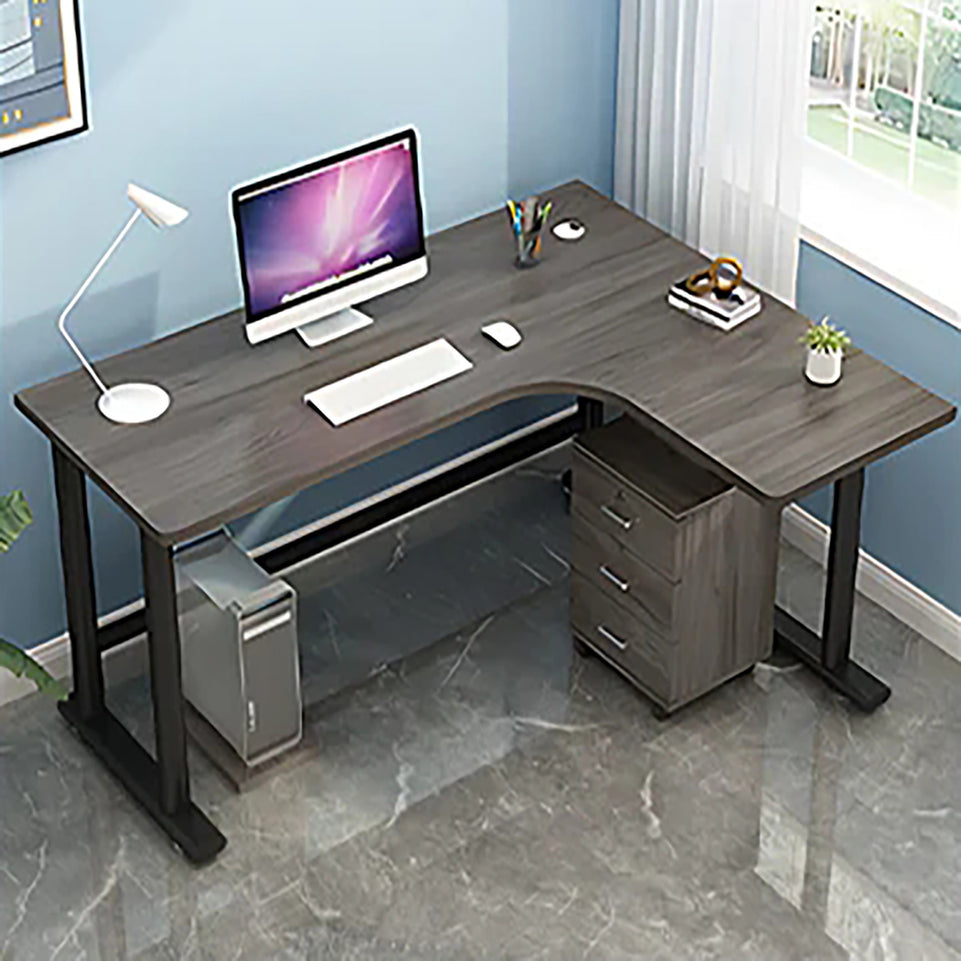 L-Shaped Corner Desk - Modern, Space-Saving Home Office Solution HD-206