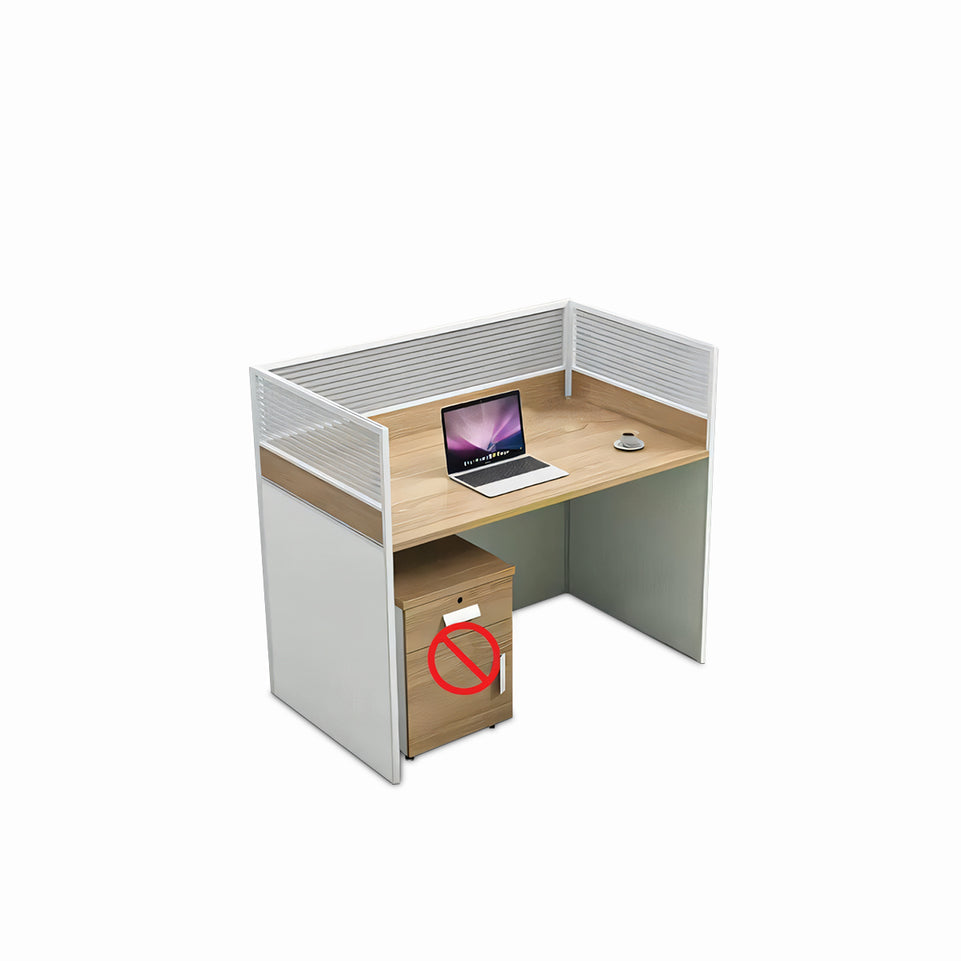 Modern Office Desk with Screen, Ideal for Four, Perfect for Workstations and Staff Desks-BGZ-070