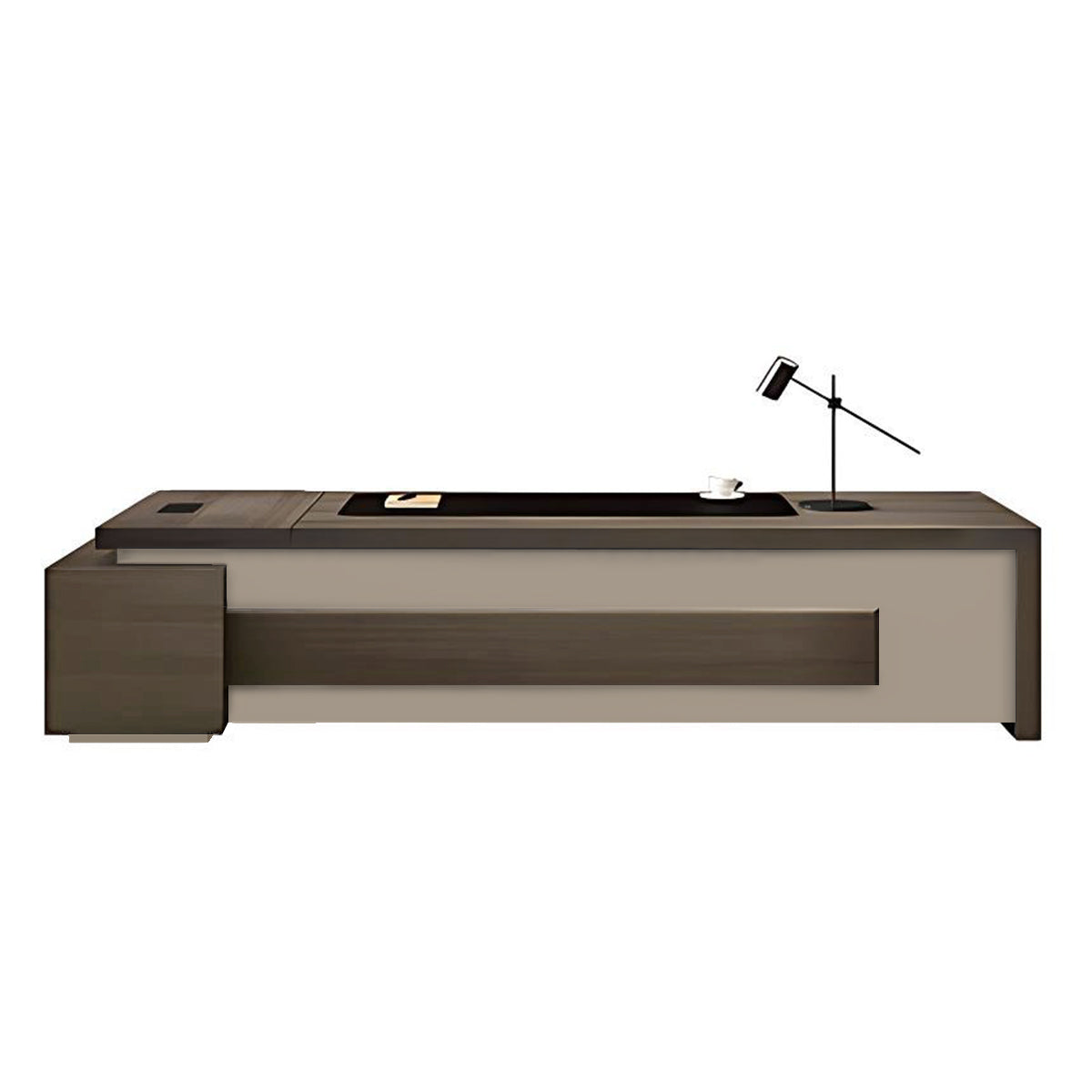 Refined Modern Executive Desk With Secure Storage And Cable Management LBZ-2175